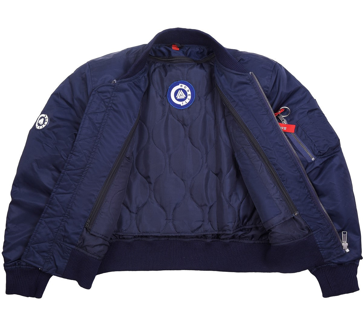 CAZADORA DE MOTO BOMBER EN 100% NAYLON UNISEX, IMPERMEABLE, TRANSPIRABLE Y TÉRMICO CON PROTECTORES C.E. EN 1621 NIVEL 2 (1)