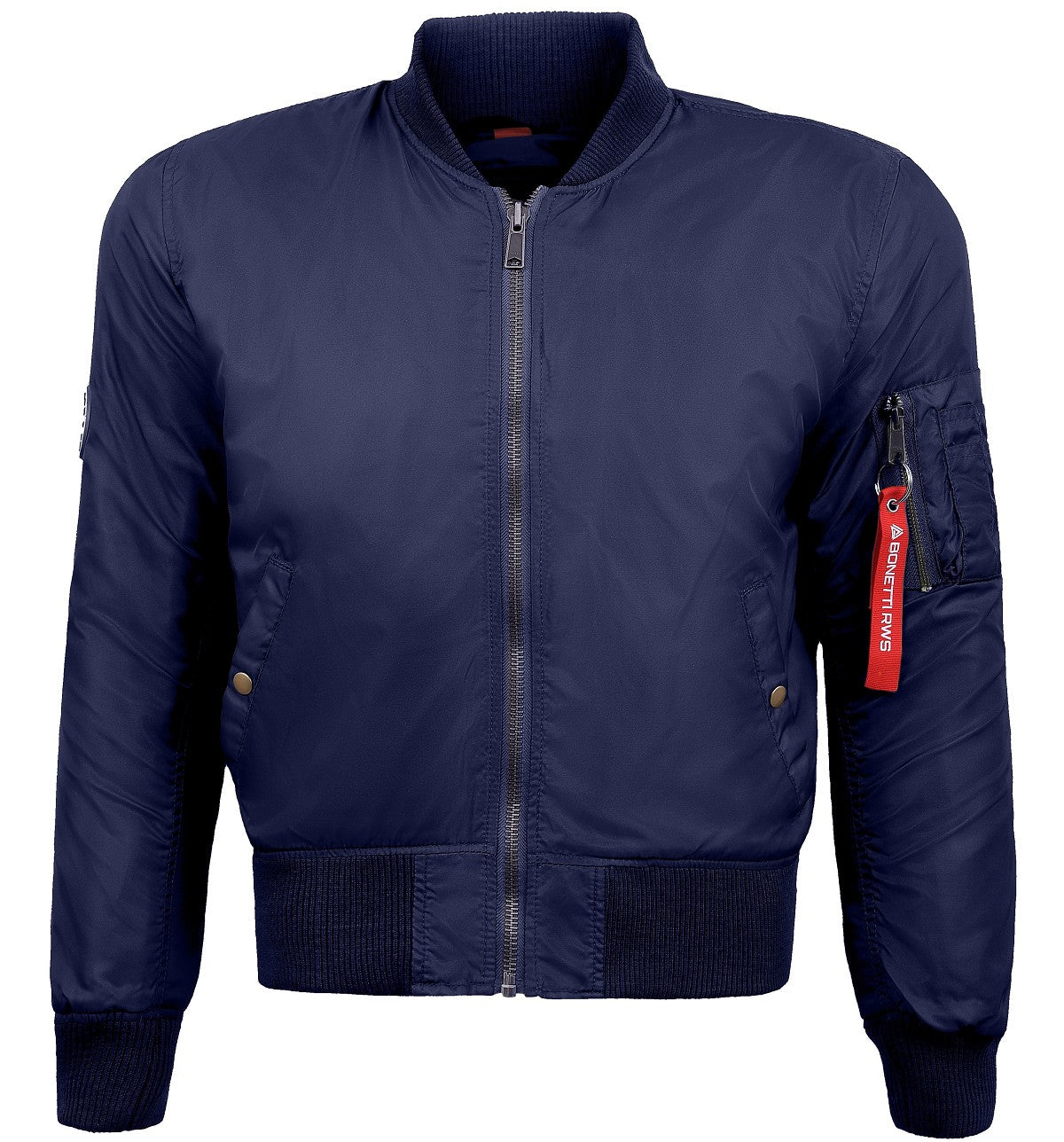 CAZADORA DE MOTO BOMBER EN 100% NAYLON UNISEX, IMPERMEABLE, TRANSPIRABLE Y TÉRMICO CON PROTECTORES C.E. EN 1621 NIVEL 2 (1)