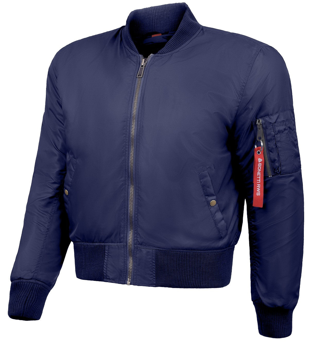 CAZADORA DE MOTO BOMBER EN 100% NAYLON UNISEX, IMPERMEABLE, TRANSPIRABLE Y TÉRMICO CON PROTECTORES C.E. EN 1621 NIVEL 2 (1)