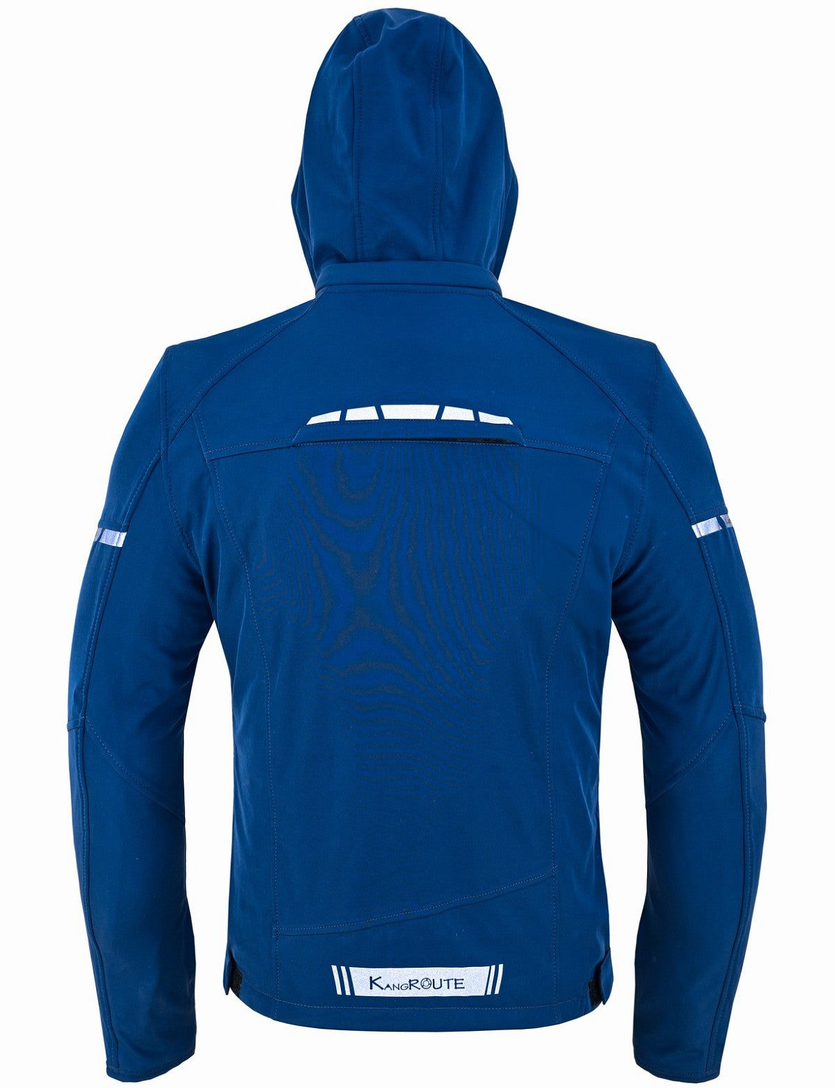 REF:KARAKARUM AZUL MARINOCHAQUETA DE MOTO UNISEX EN TEJIDO SOFTSHELL, NEOPRENO IMPERMEABLE, TÉRMICO Y PROTECTORES C.E.