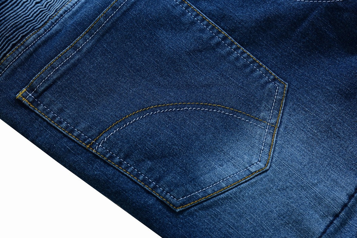 PANTALÓN VAQUERO TEJANO UNISEX DE KEVLAR CON PROTECCIONES C.E. Y ZONAS ELÁSTICAS
