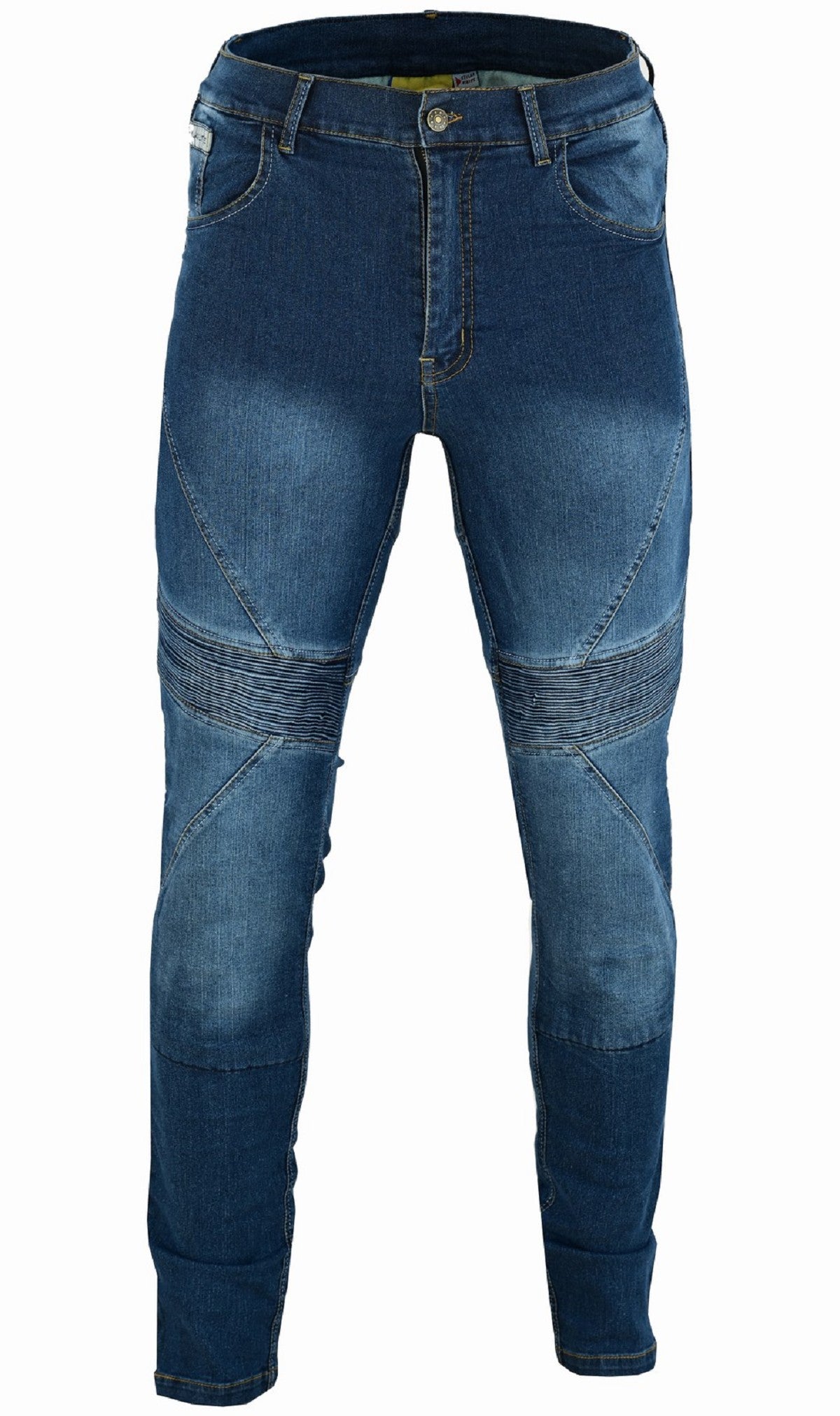 PANTALÓN VAQUERO TEJANO UNISEX DE KEVLAR CON PROTECCIONES C.E. Y ZONAS ELÁSTICAS