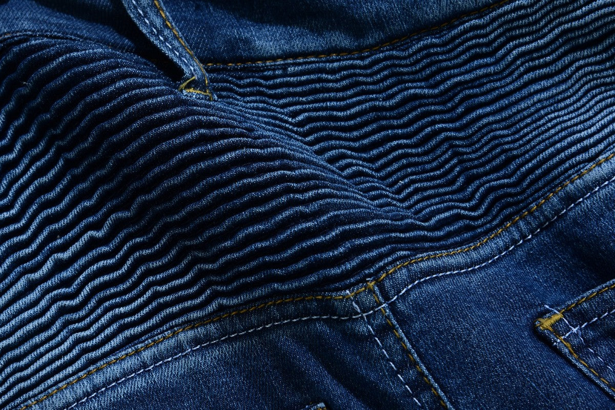 PANTALÓN VAQUERO TEJANO UNISEX DE KEVLAR CON PROTECCIONES C.E. Y ZONAS ELÁSTICAS
