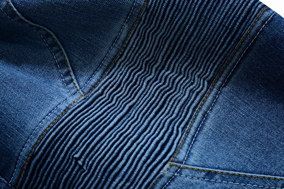 PANTALÓN VAQUERO TEJANO UNISEX DE KEVLAR CON PROTECCIONES C.E. Y ZONAS ELÁSTICAS