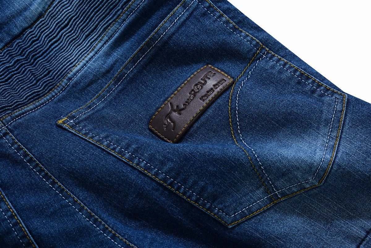 PANTALÓN VAQUERO TEJANO UNISEX DE KEVLAR CON PROTECCIONES C.E. Y ZONAS ELÁSTICAS