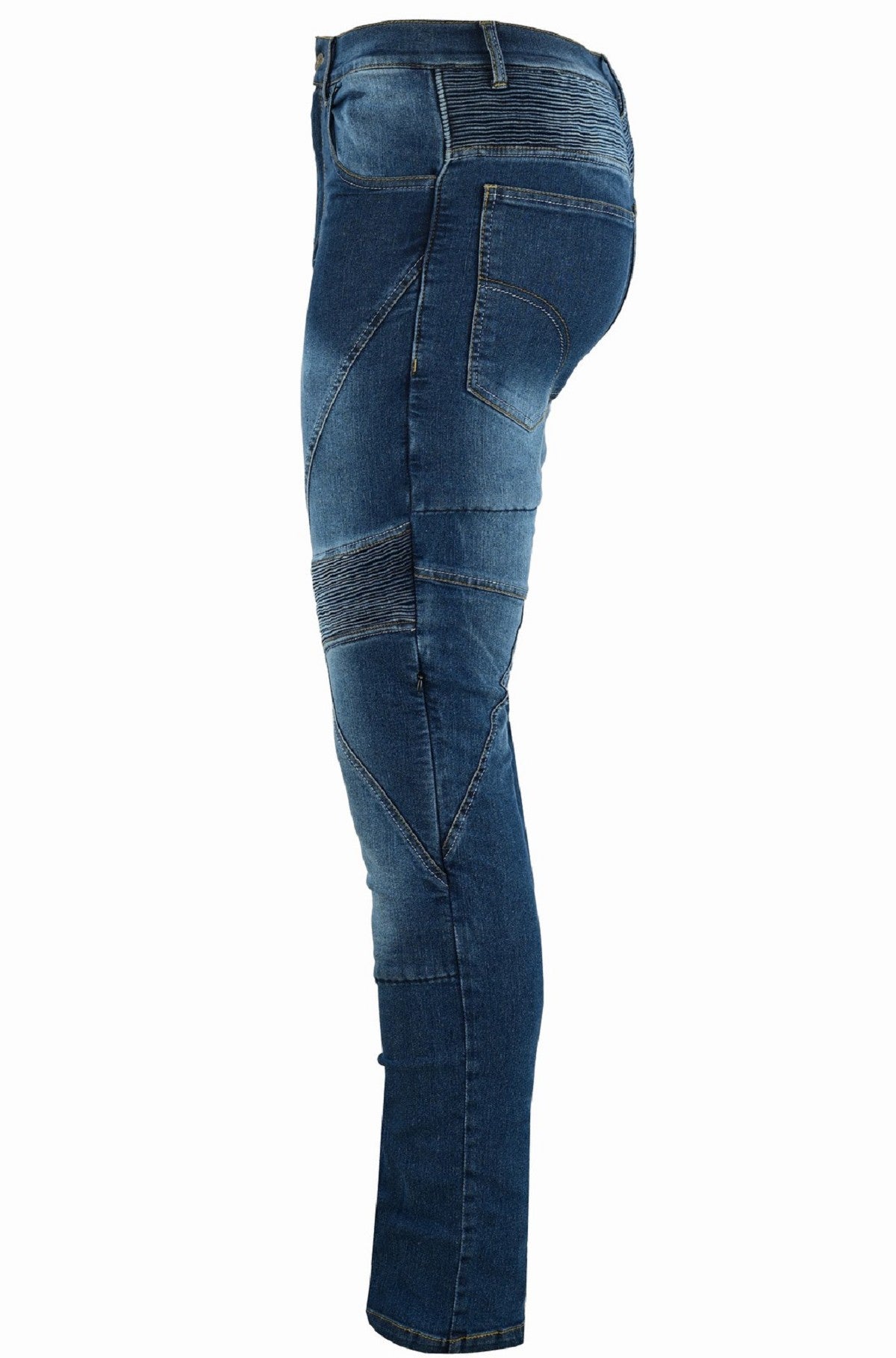 PANTALÓN VAQUERO TEJANO UNISEX DE KEVLAR CON PROTECCIONES C.E. Y ZONAS ELÁSTICAS
