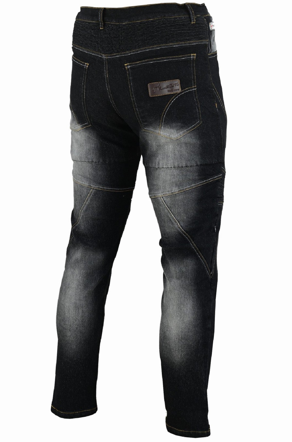 PANTALÓN VAQUERO TEJANO UNISEX DE KEVLAR CON PROTECCIONES C.E. Y ZONAS ELÁSTICAS (1)