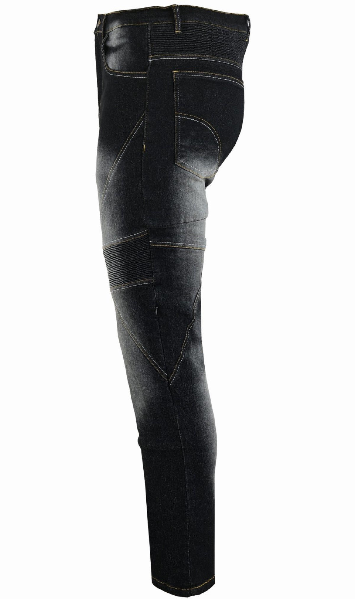 PANTALÓN VAQUERO TEJANO UNISEX DE KEVLAR CON PROTECCIONES C.E. Y ZONAS ELÁSTICAS (1)