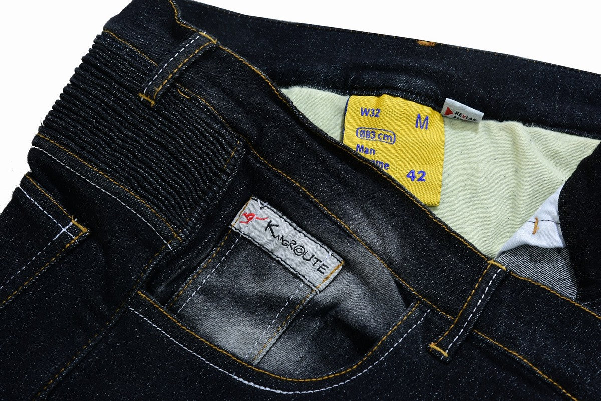 PANTALÓN VAQUERO TEJANO UNISEX DE KEVLAR CON PROTECCIONES C.E. Y ZONAS ELÁSTICAS (1)