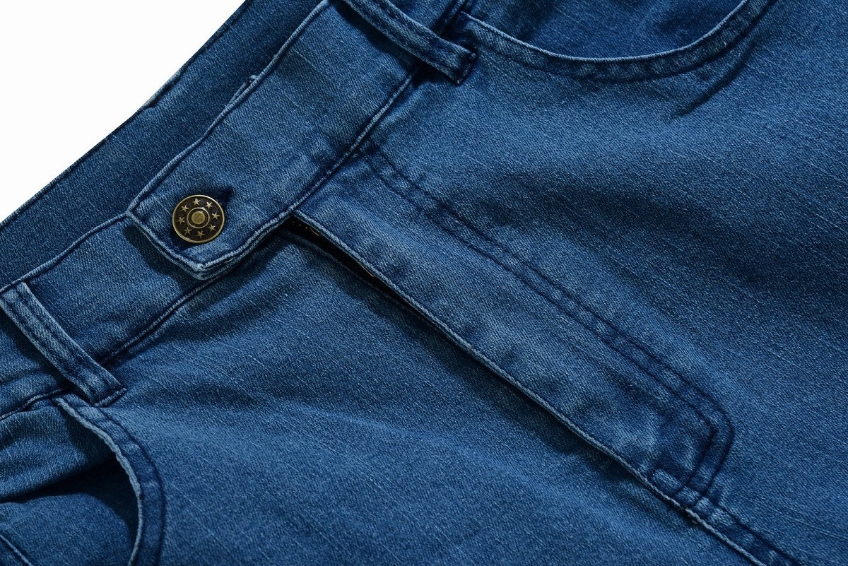PANTALÓN KEVLAR VAQUERO UNISEX FLEXIBLE Y ZONAS ELÁSTICAS CON TRATAMIENTO IMPERMEABLE Y PROTECCIONES C.E.