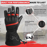 GUANTES DE MOTO INVERNALES, LARGOS, TÉRMICOS Y IMPERMEABLES