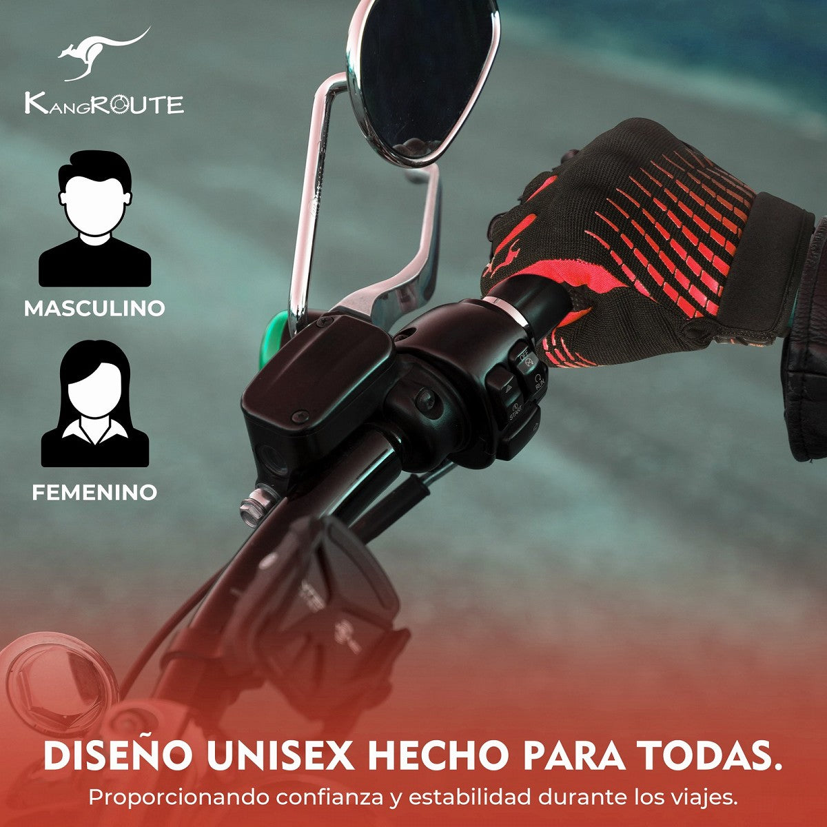 GUANTES DE MOTO LIGEROS CONFECCIONADOS EN TEJIDO ELASTICO, TRANSPIRABLE Y RESISTENTE CON PROTECCIONES PARA VERANO