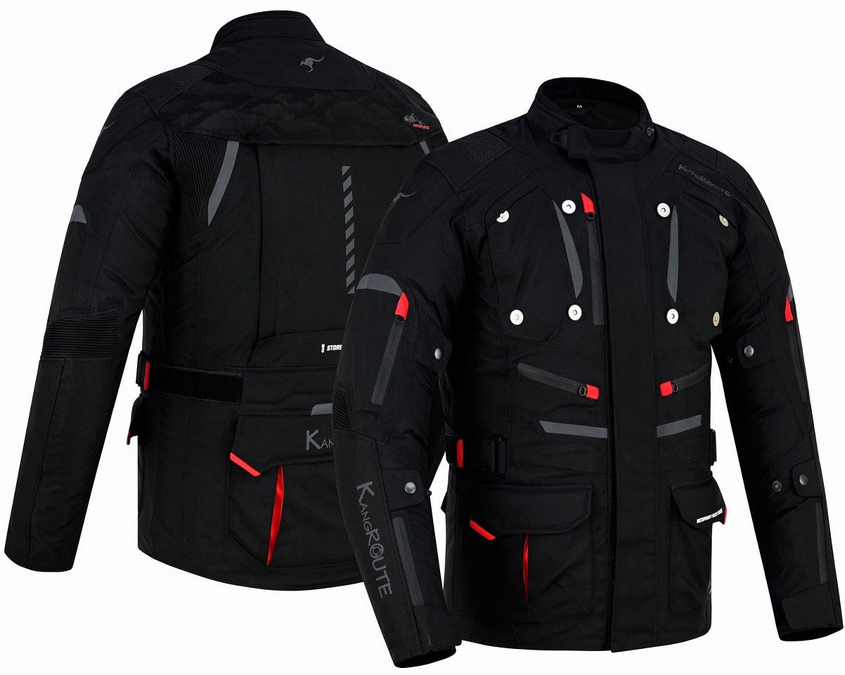 CHAQUETA DE MOTO TEXTIL ADVENTURE / TOURING 3/4 ALL SEASON � C.E. HOMOLOGADA