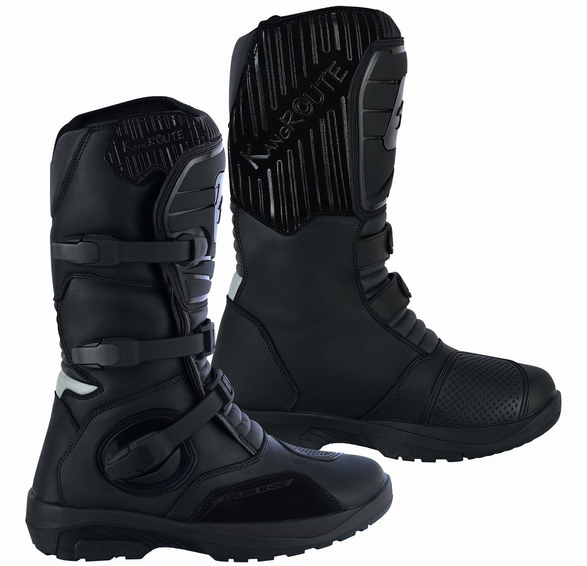 BOTAS DE MOTO ADVENTURE / TOURING DE CAÑA ALTA EN PIEL BOVINA CON PROTECTORES PU Y HOMOLOGACIÓN C.E. EPI