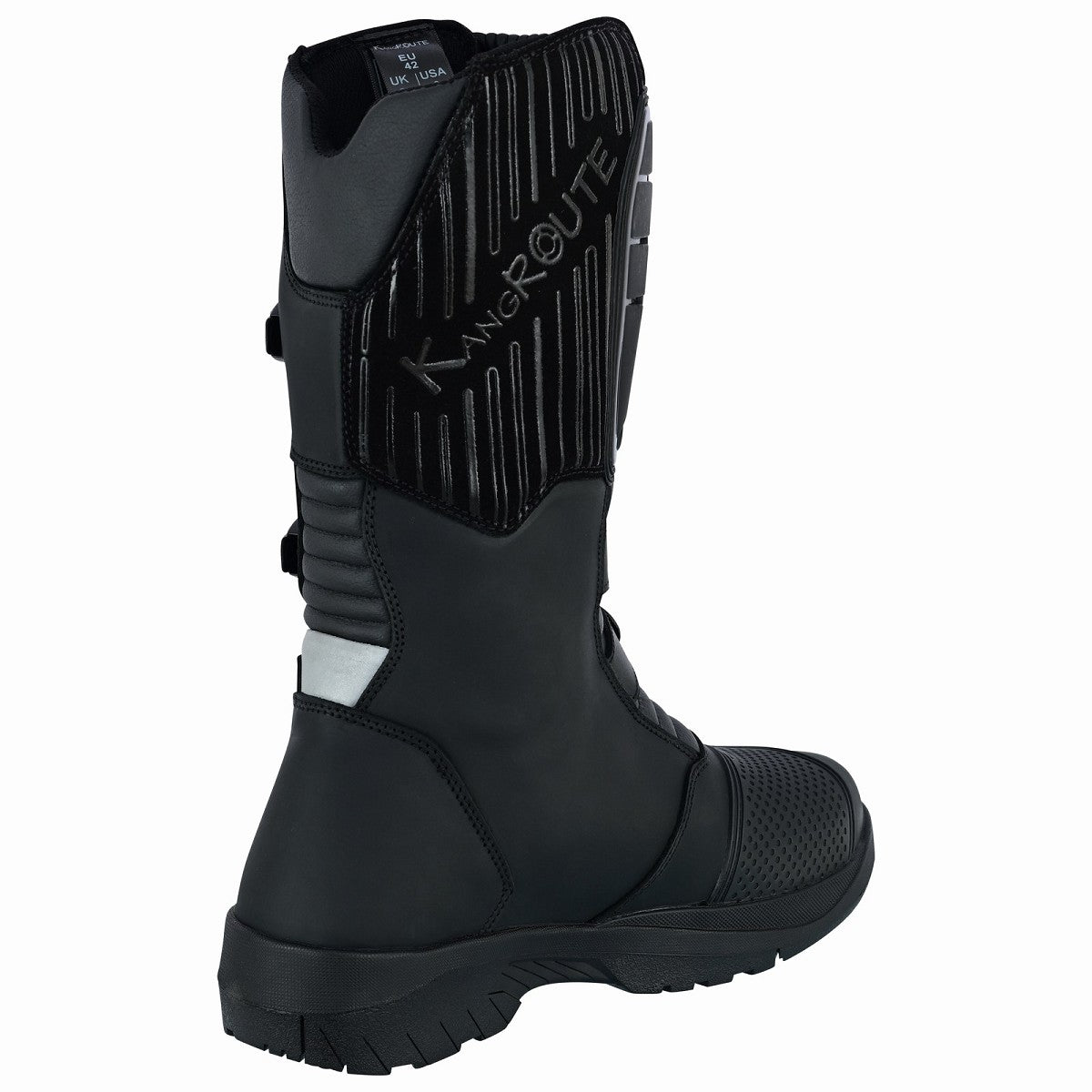 BOTAS DE MOTO ADVENTURE / TOURING DE CAÑA ALTA EN PIEL BOVINA CON PROTECTORES PU Y HOMOLOGACIÓN C.E. EPI