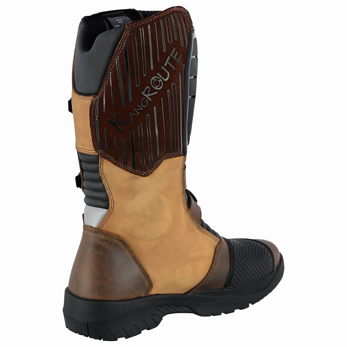 BOTAS DE MOTO ADVENTURE / TOURING DE CAÑA ALTA EN PIEL BOVINA CON PROTECTORES PU Y HOMOLOGACIÓN C.E. EPI (1)
