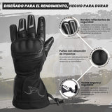 GUANTES DE MOTO INVERNALES DE PUÑO LARGO CON MEMBRANA IMPERMEABLE Y TÉRMICOS. (1)