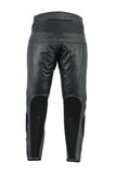 PANTALÓN DE MOTO FABRICADO EN CUERO CON PROTECCIONES DE TITANIO