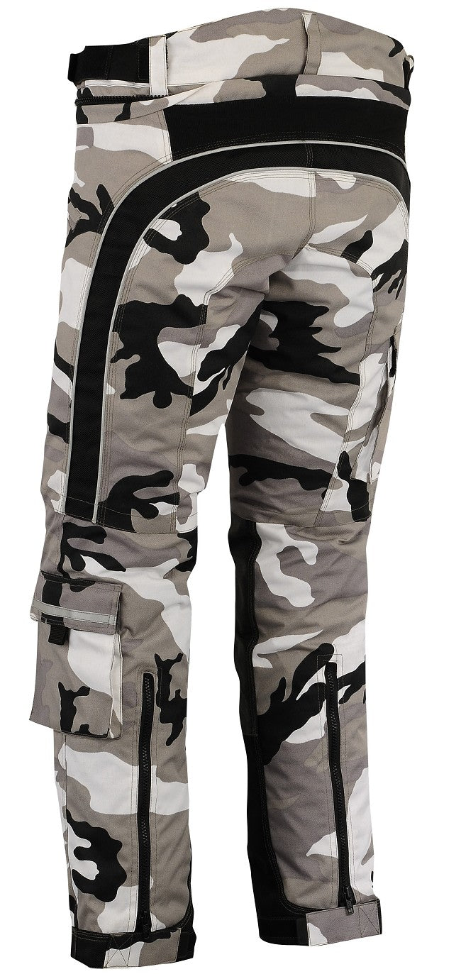 UNISEX CAMOUFLAGE CORDURA TROUSERS WITH CE PROTECTORS