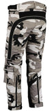 UNISEX CAMOUFLAGE CORDURA TROUSERS WITH CE PROTECTORS