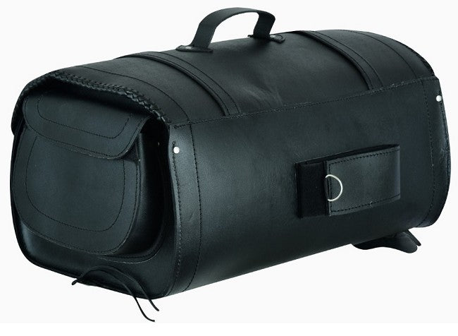 BAÚL DE MOTO TRASERO EN PIEL PARA DOS CASCOS 70 LITROS