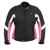 REF:GM105 FUCSIACHAQUETA DE CORDURA PARA CHICAS 100% IMPERMEABLE Y PROTECCIONES CE
