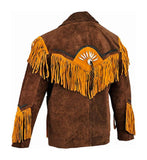 REF:GM11129CHAQUETA DE CUERO CON FLECOS ESTILO MOTORISTAS INDIANS
