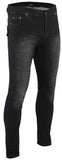 PANTALÓN TEJANO DESGASTADO DE CHICAS, CON REFUERZOS DE TEJIDO KEVLAR Y PROTECCIONES C.E.