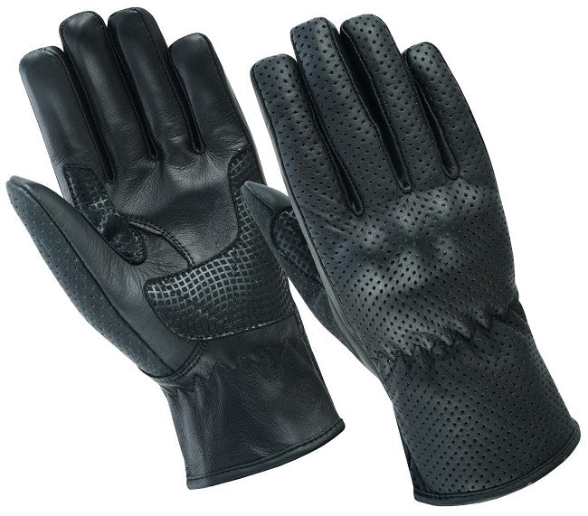 GUANTES DE VERANO PERFORADOS EN PIEL ANILINA CON PROTECCIONES