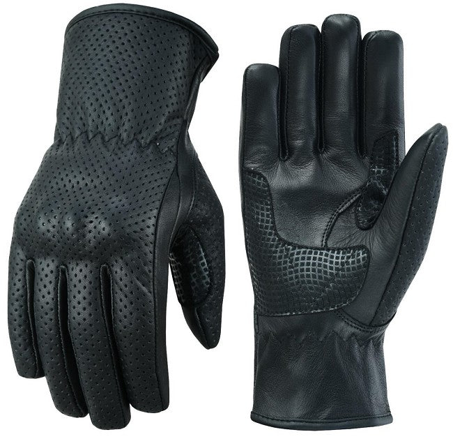 GUANTES DE VERANO PERFORADOS EN PIEL ANILINA CON PROTECCIONES