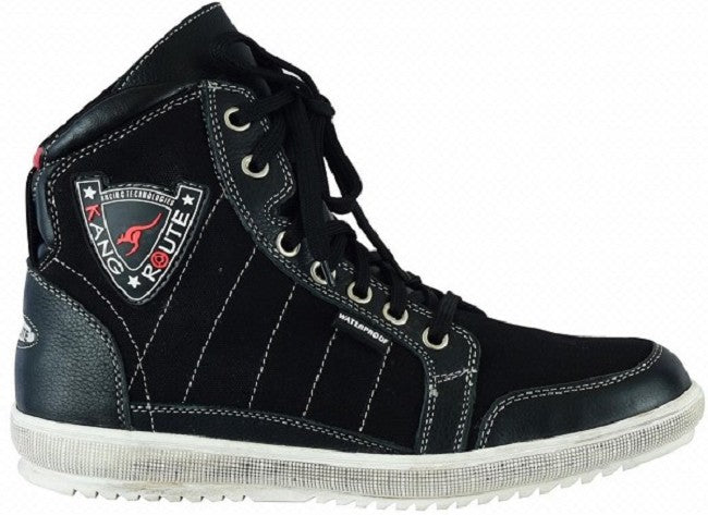 ZAPATILLAS MOTO STREET EN PIEL CON PROTECCIONES TIPO BAMBAS IMPERMEABLES