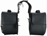ALFORJAS DE MOTO LATERALES RIGIDAS, REFORZADAS DE PIEL SINTETICA, INTERIOR FORRADO 2 x 24 LITROS