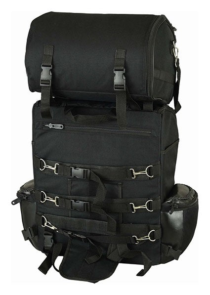 BOLSA DE VIAJE EN POLIPIEL Y CORDURA CON RULO DESMONTABLE