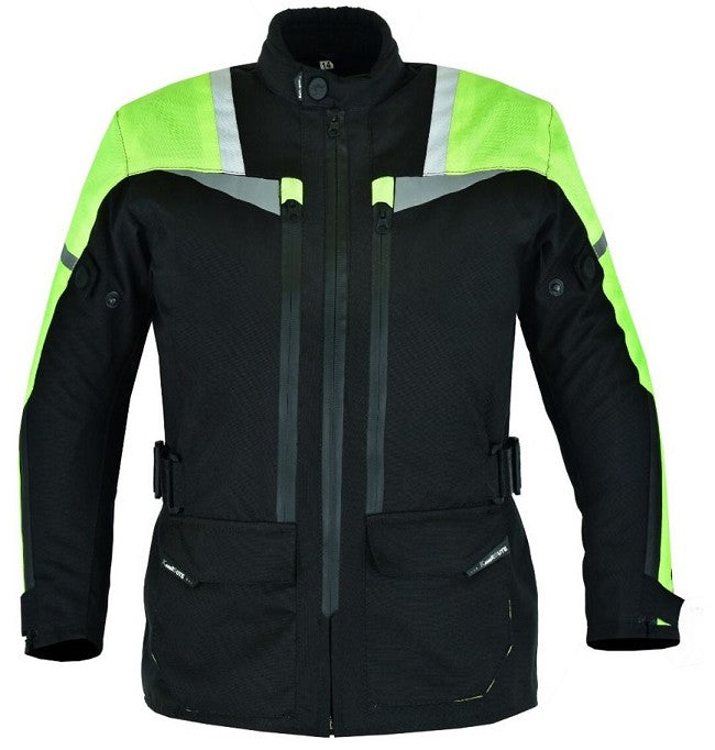 REF:FEBO KIDS FLUORCHAQUETA INFANTIL DE MOTO EN CORDURA 3/4 CON PROTECCIONES C.E.