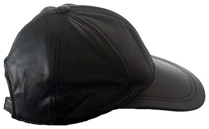 GORRA NEGRA DE PIEL