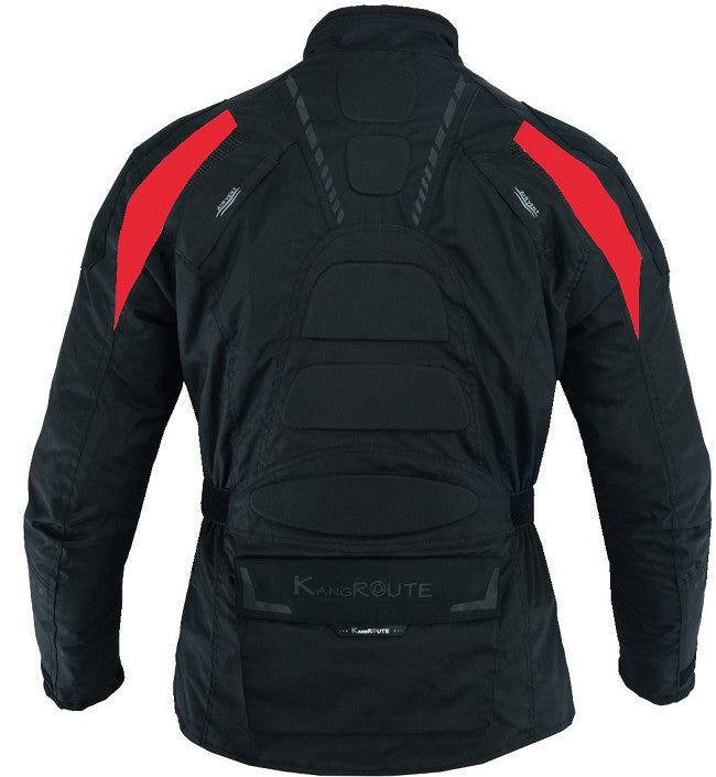 CHAQUETA DE CORDURA IMPERMEABLE PARA MOTORISTAS CON PROTECCIONES C.E, 3/4 UNISEX