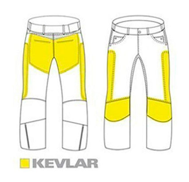 PANTALÓN VAQUERO TEJANO FLEXIBLE UNISEX CON REFUERZOS DE TEJIDO KEVLAR Y PROTECCIONES C.E. (1)
