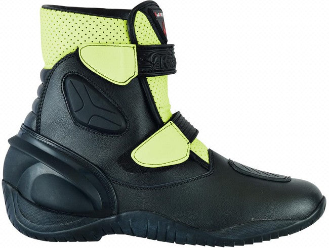 SHORT SHAFT LEATHER BIKER BOOTS, UNISEX