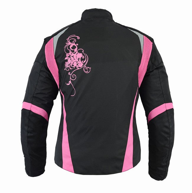 REF:AGATHA FUCSIACHAQUETA DE CORDURA PARA CHICAS CON DIBUJO ESTILO TATTOO FUCSIA