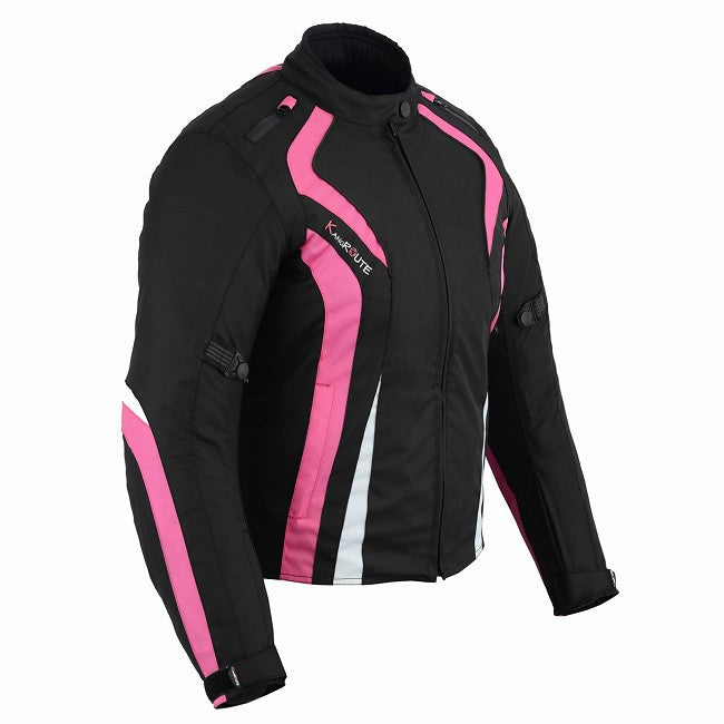 REF:ARTEMISA FUCSIA BLANCACHAQUETA CORDURA DE MOTO PARA CHICAS CON ESTILO MODERN FUCSIA