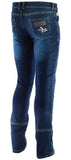PANTALÓN TEJANO MUJER CON REFUERZOS DE TEJIDO KEVLAR Y PROTECCIONES C.E.