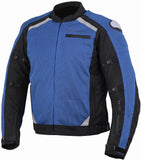 REF:Apolo Blue (Azul)CHAQUETA PERFORADA DE VERANO CON FORRO IMPERMEABLE Y DESMONTABLE