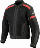 REF:Hermes Red (Roja)CHAQUETA DE MOTO PERFORADA DE VERANO CON FORRO IMPERMEABLE Y DESMONTABLE