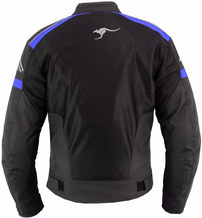 REF:Hermes Blue (Azul)CHAQUETA DE MOTO PERFORADA DE VERANO CON FORRO IMPERMEABLE Y DESMONTABLE
