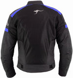 REF:Hermes Blue (Azul)CHAQUETA DE MOTO PERFORADA DE VERANO CON FORRO IMPERMEABLE Y DESMONTABLE
