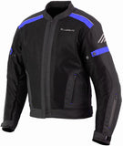 REF:Hermes Blue (Azul)CHAQUETA DE MOTO PERFORADA DE VERANO CON FORRO IMPERMEABLE Y DESMONTABLE