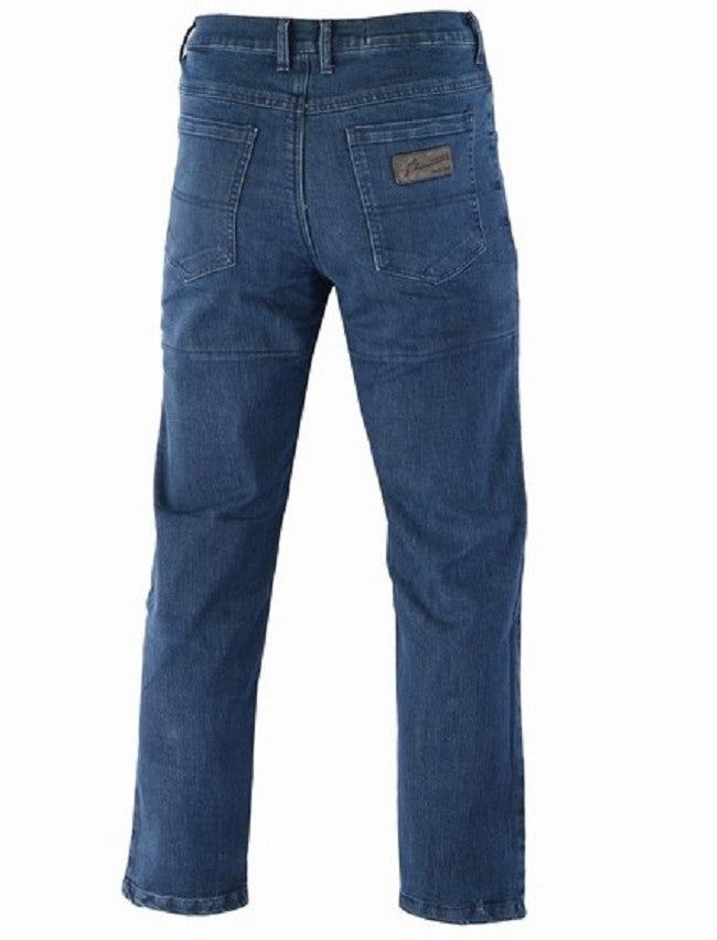 PANTALÓN VAQUERO CON REFUERZOS DE TEJIDO KEVLAR PARA HOMBRE BAJITO (158CM A 172CM) Y PROTECCIONES C.E.