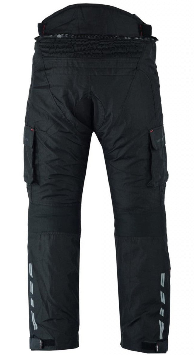PANTALON DE MOTO EN CORDURA IMPERMEABLE TRANSPIRABLE CON PROTECCIONES CE