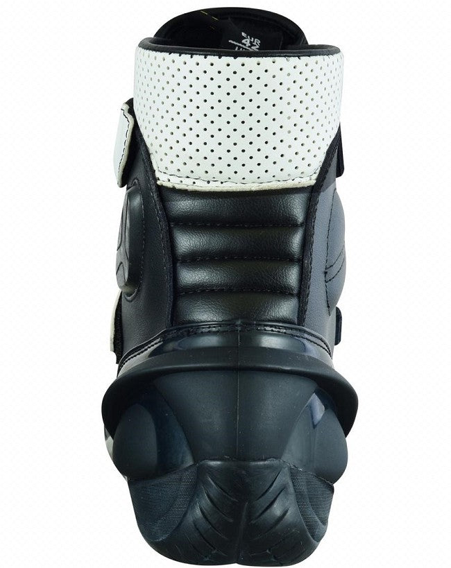 SHORT ANKLE LEATHER MOTORCYCLE BOOTS FOR RIDERS, UNISEX