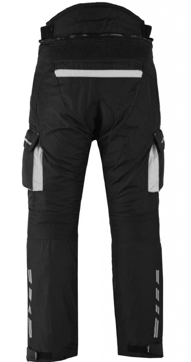 PANTALON DE MOTO EN CORDURA IMPERMEABLE, CORTAVIENTO Y PROTECCIONES CE (1)